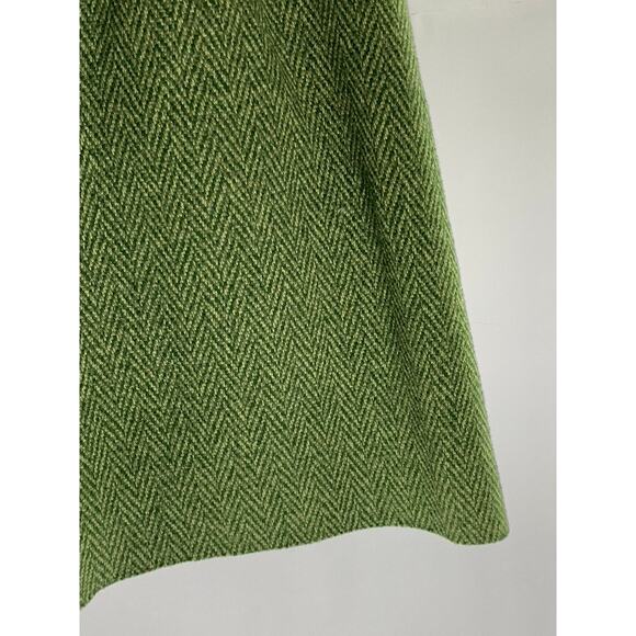 BONNE PETITE Women's Vintage Green Herringbone Knit Button-Front Mini Skirt SZ S - Picture 8 of 10